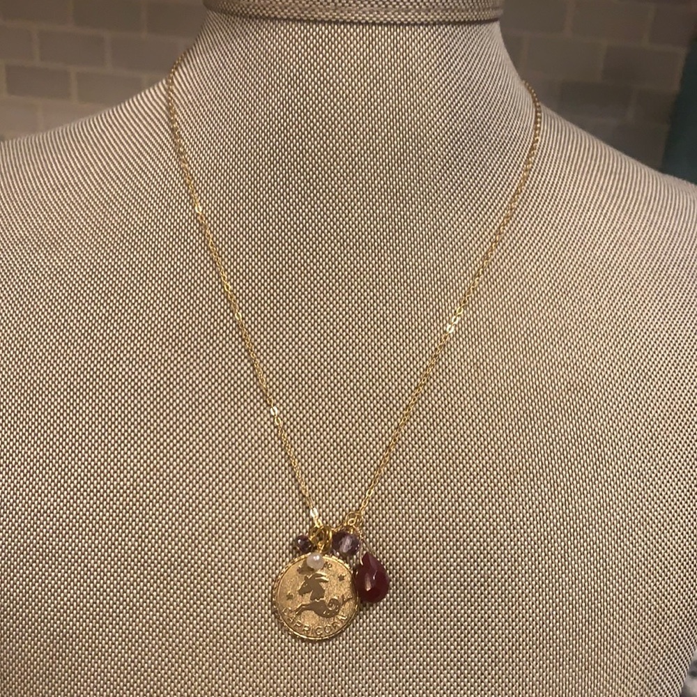 Capricorn Necklace with gems - Picture 2 of 4